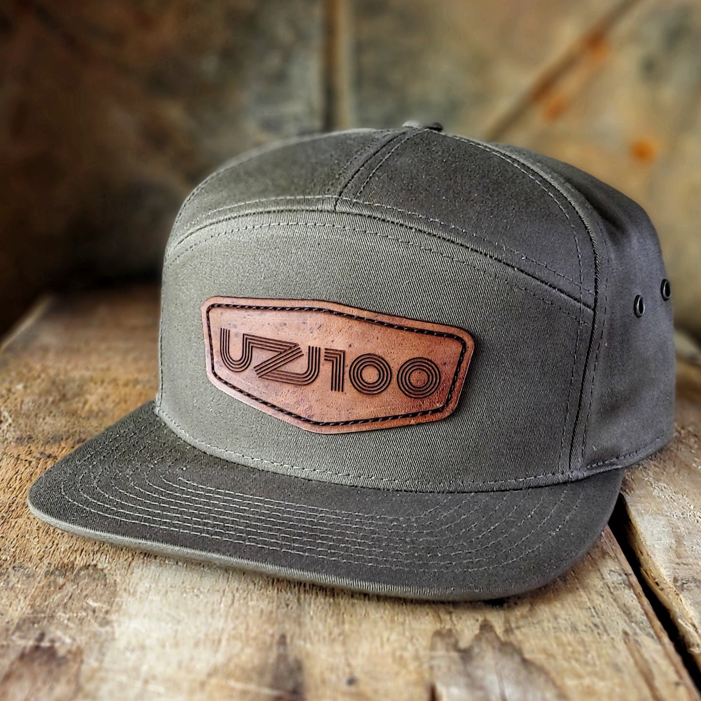 UZJ100 - Green 7-Panel Cap - Merch-Mkt