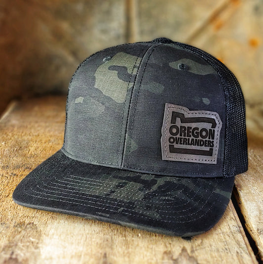 Oregon Overlanders - Black multicam trucker hat - Merch-Mkt