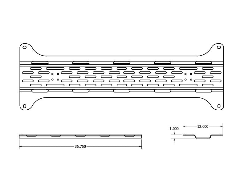 Overland Kitted Universal Mounting Plate for MAXTRAX® MKII and XTREME