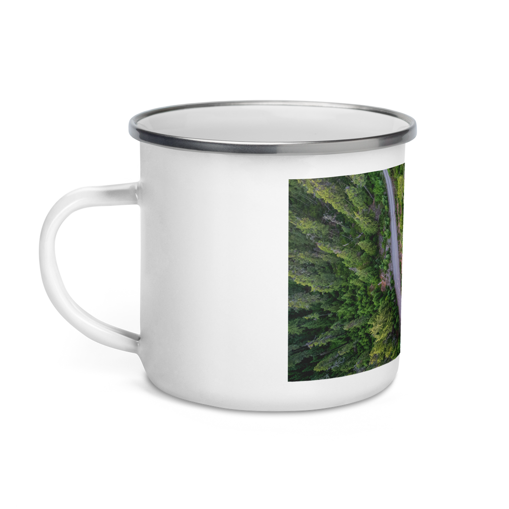 Oregon Overlanders - Enamel Mug - Cascade Forest - Merch-Mkt