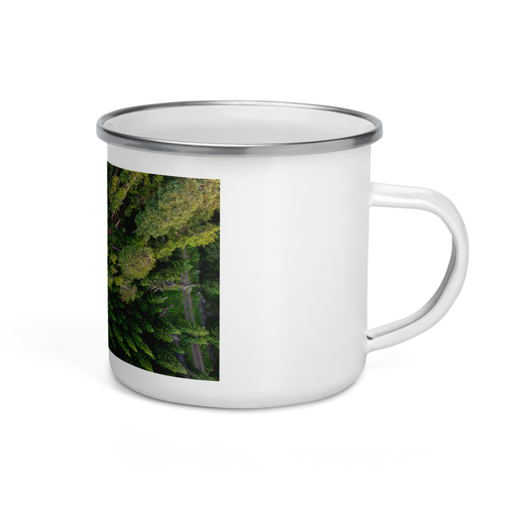 Oregon Overlanders - Enamel Mug - Cascade Forest - Merch-Mkt