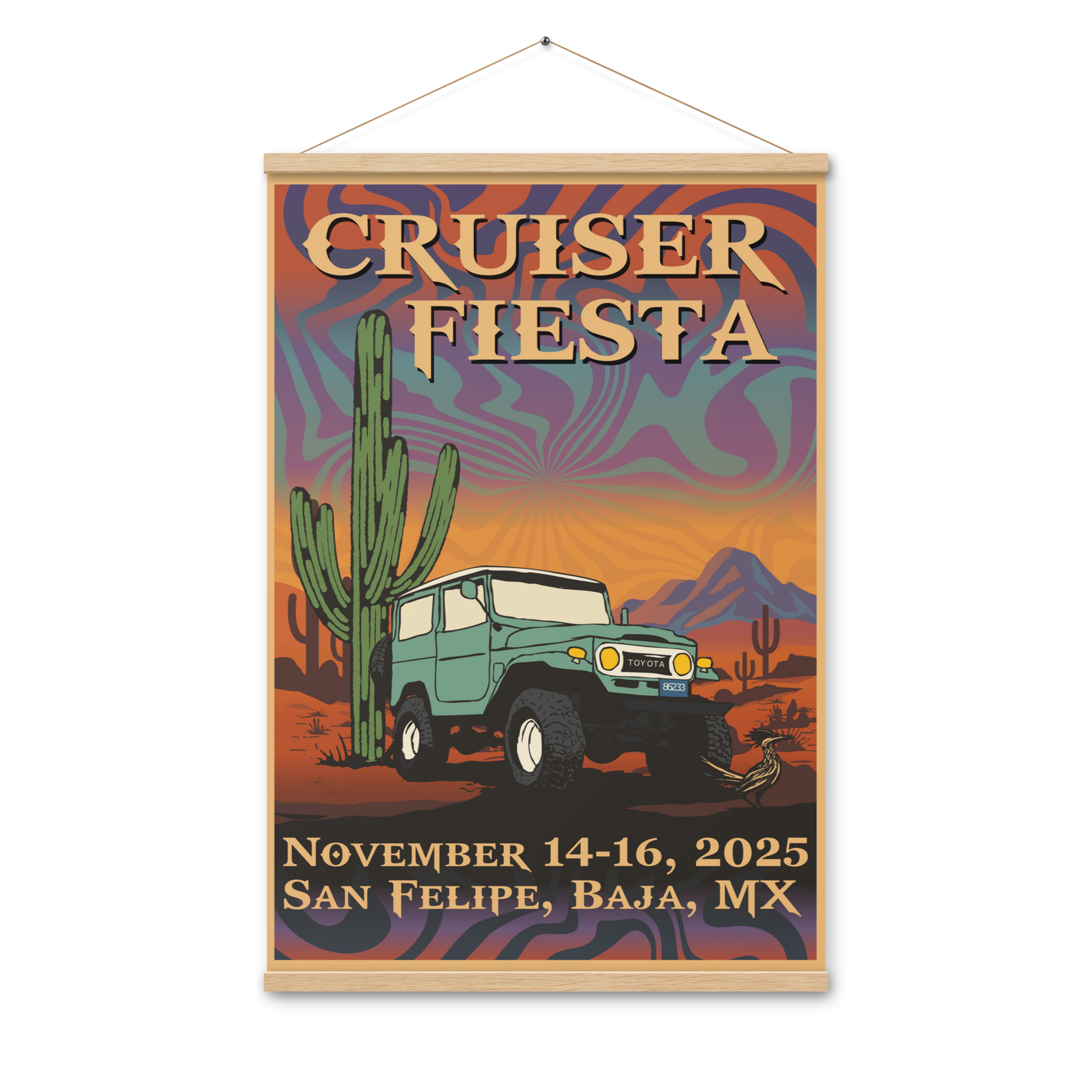 Cruiser Fiesta - Poster with hangers