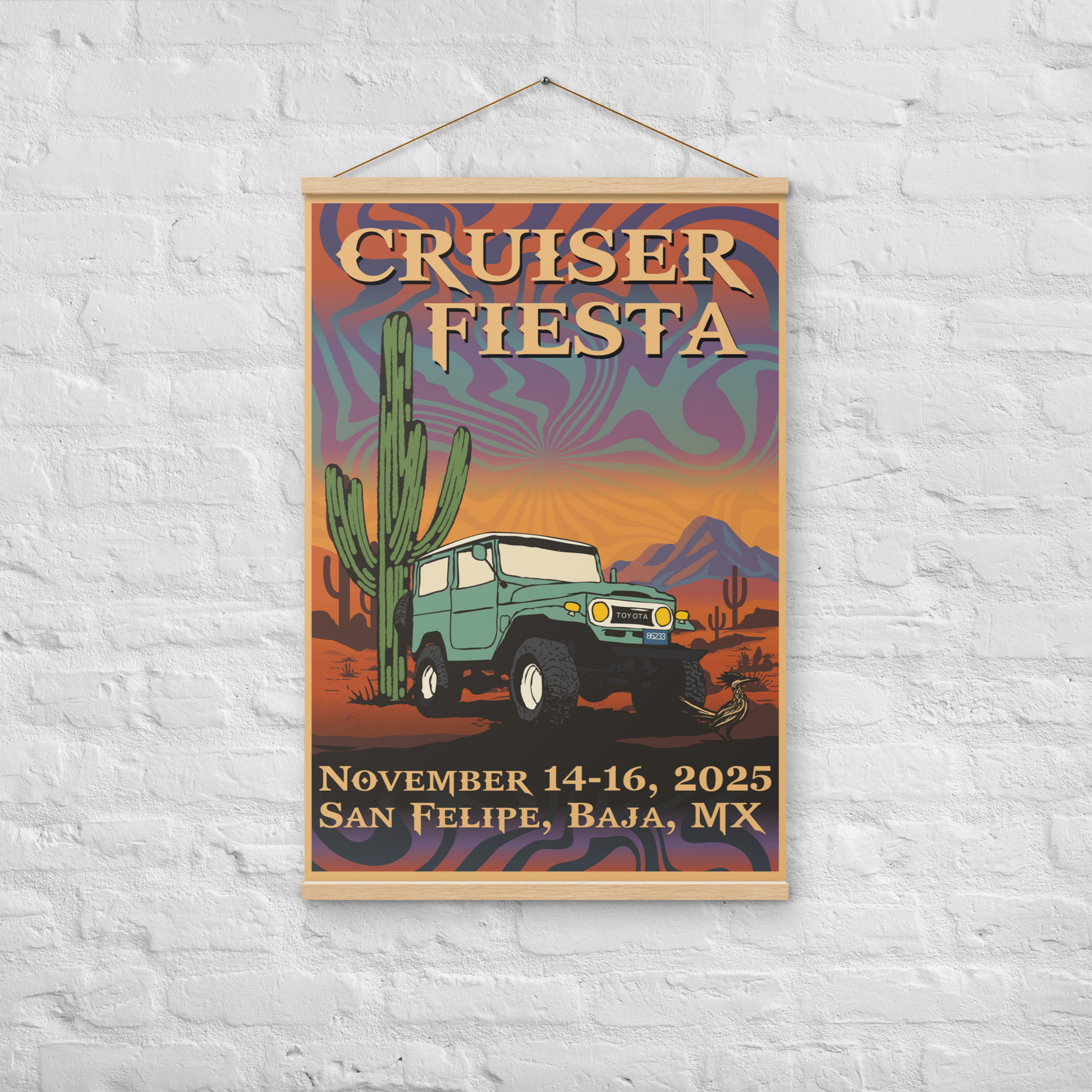 Cruiser Fiesta - Poster with hangers
