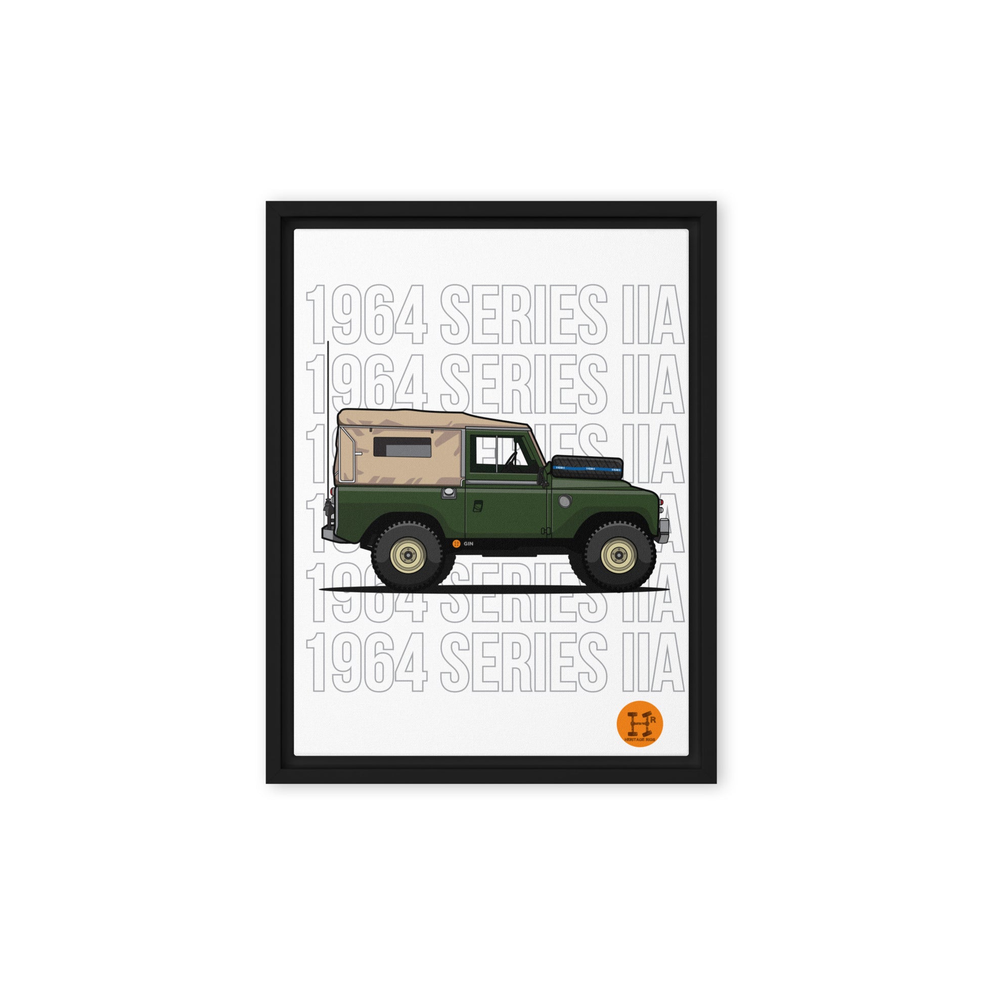 Heritage Rigs - Land Rover Series IIa - Framed canvas - Merch-Mkt