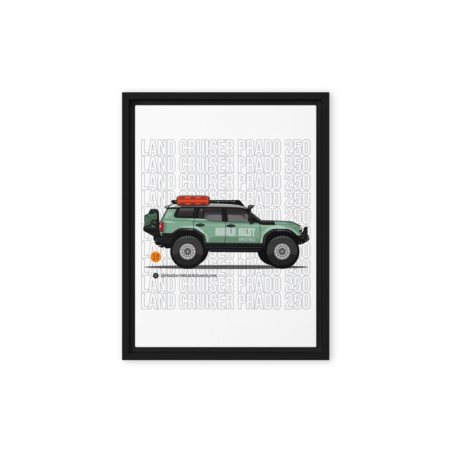 Heritage Rigs - Land Cruiser Prado 250 - Framed canvas - Merch-Mkt