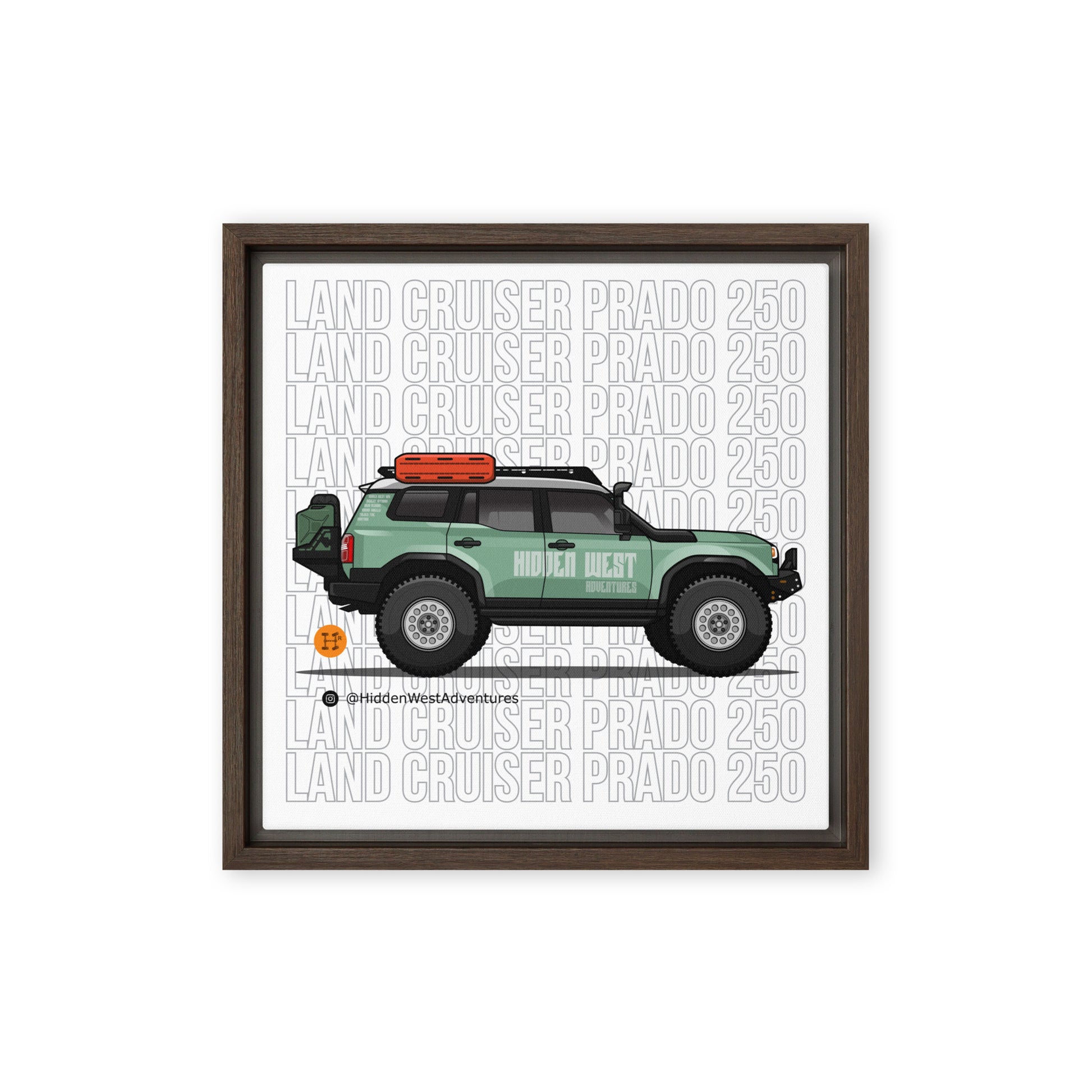 Heritage Rigs - Land Cruiser Prado 250 - Framed canvas - Merch-Mkt