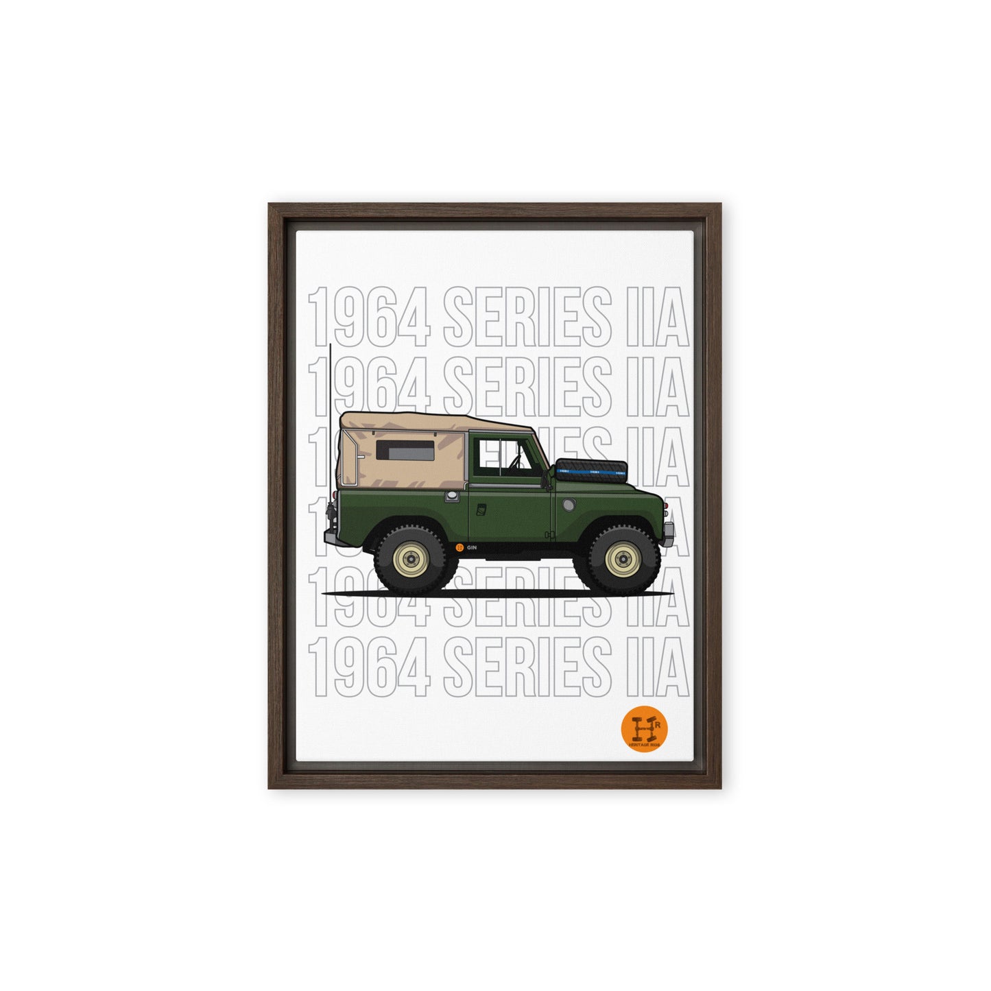 Heritage Rigs - Land Rover Series IIa - Framed canvas - Merch-Mkt