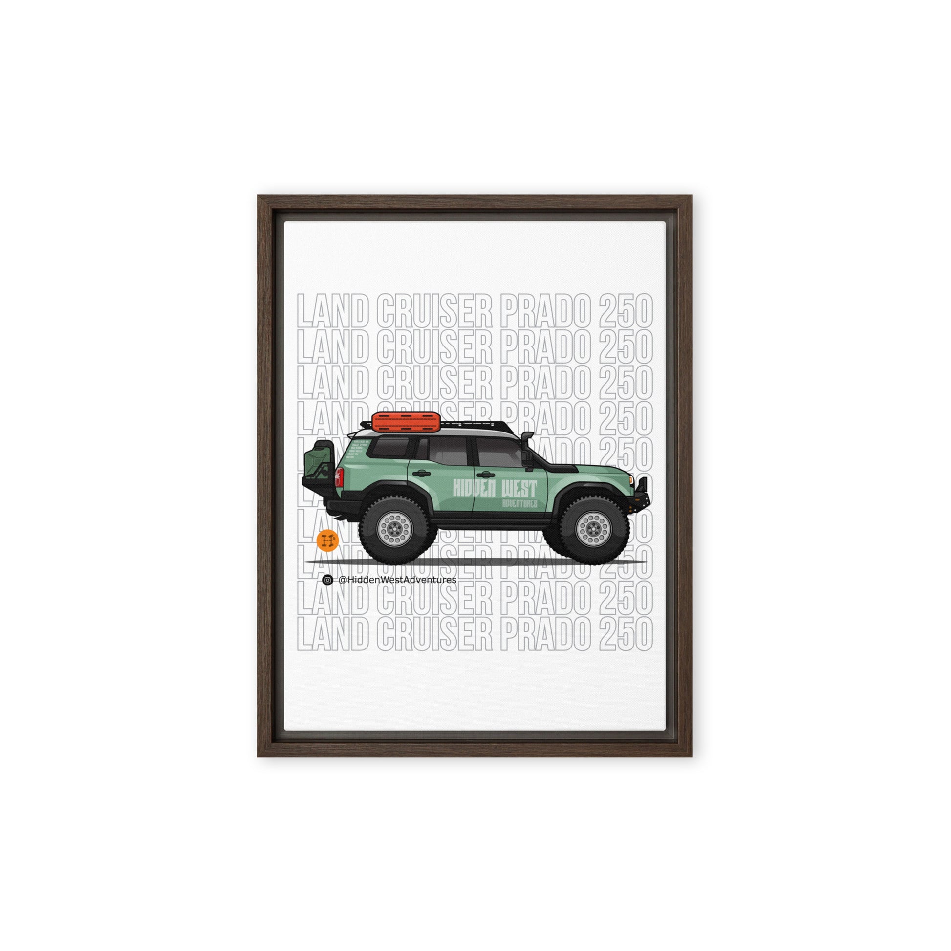 Heritage Rigs - Land Cruiser Prado 250 - Framed canvas - Merch-Mkt