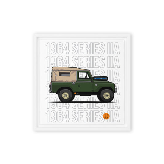 Heritage Rigs - Land Rover Series IIa - Framed canvas - Merch-Mkt