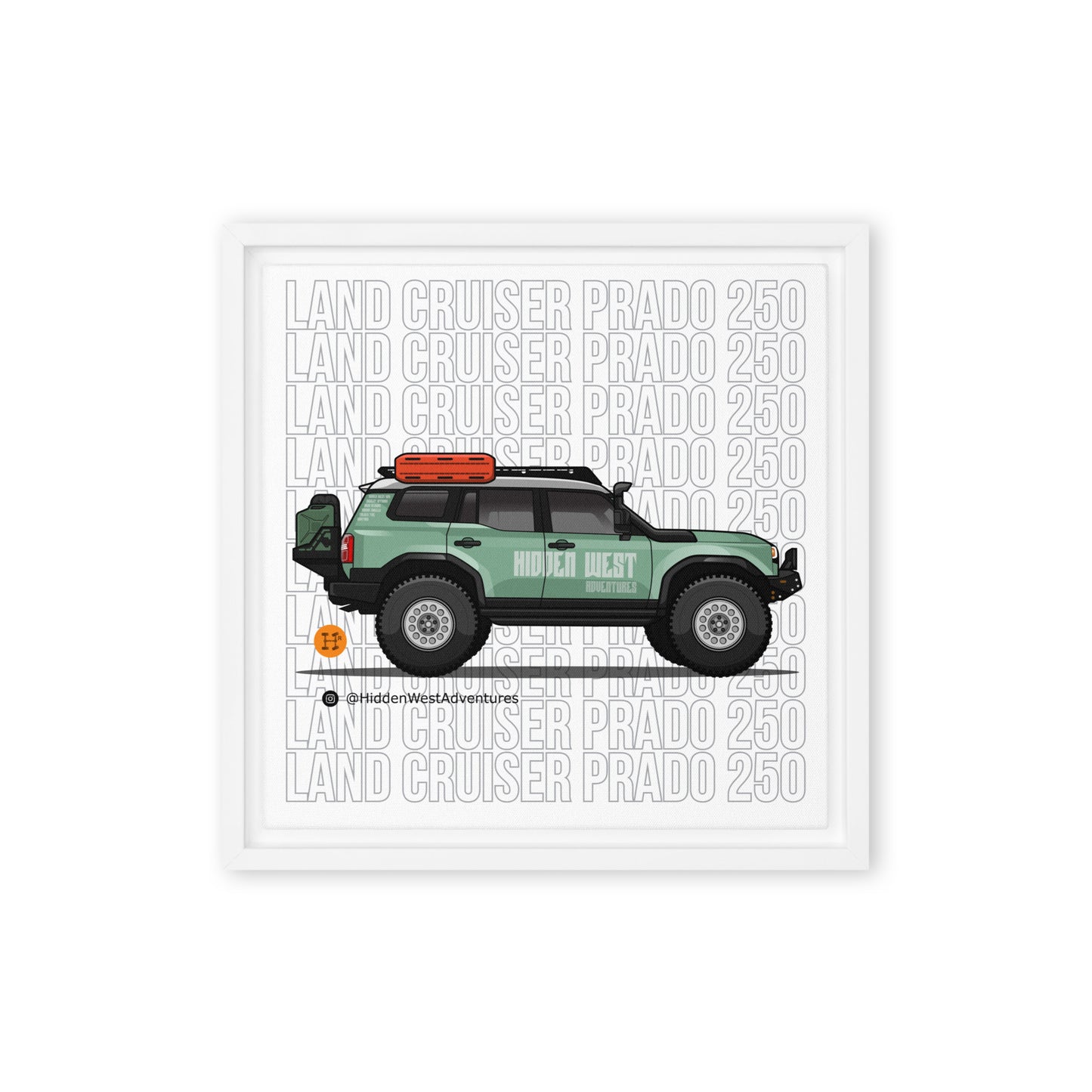 Heritage Rigs - Land Cruiser Prado 250 - Framed canvas - Merch-Mkt