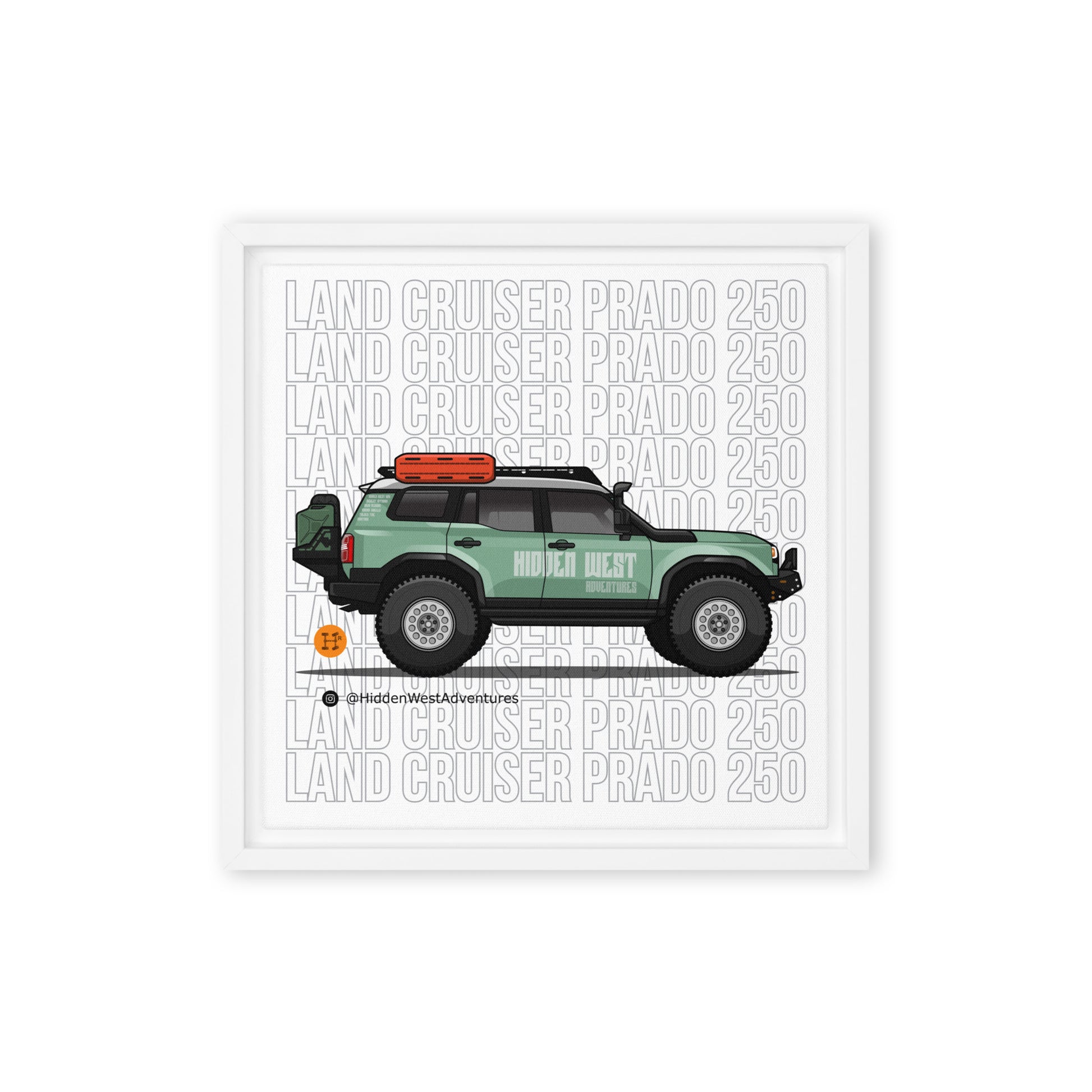 Heritage Rigs - Land Cruiser Prado 250 - Framed canvas - Merch-Mkt