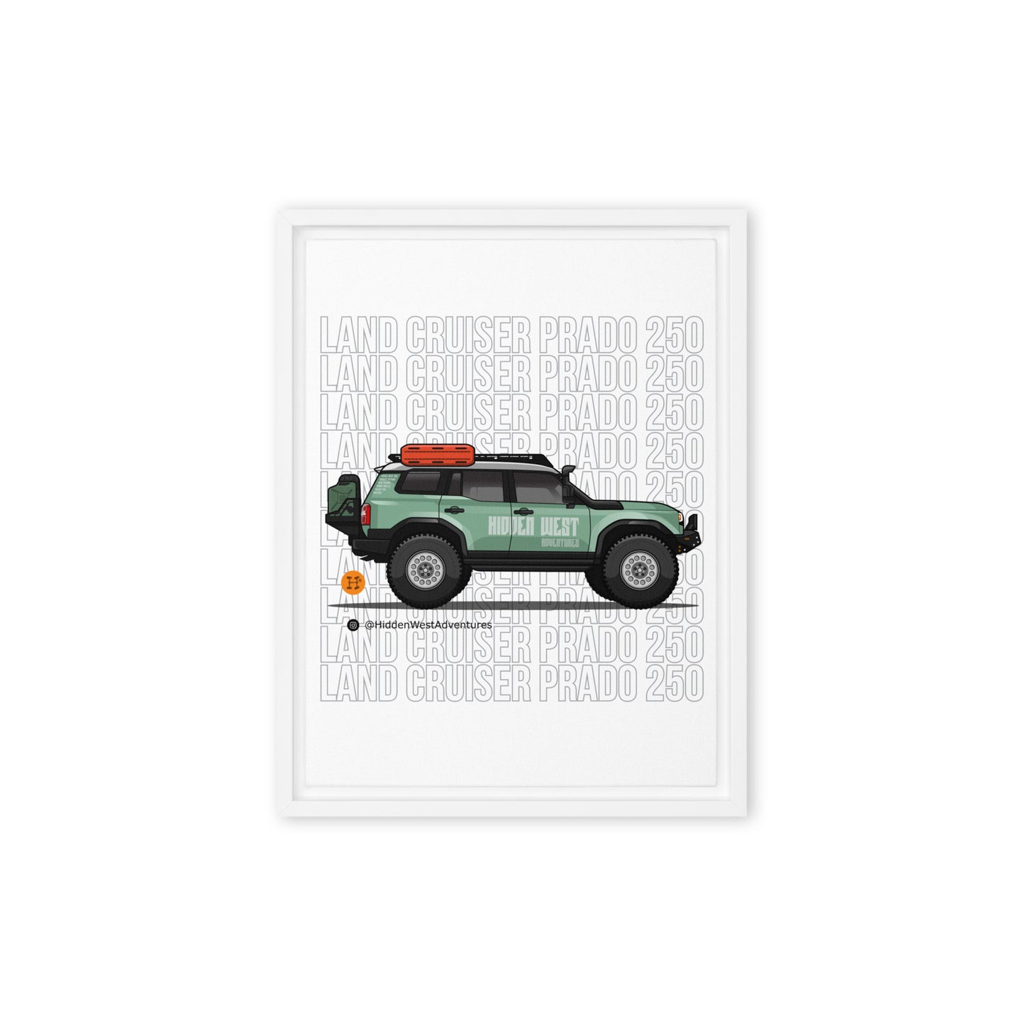 Heritage Rigs - Land Cruiser Prado 250 - Framed canvas - Merch-Mkt