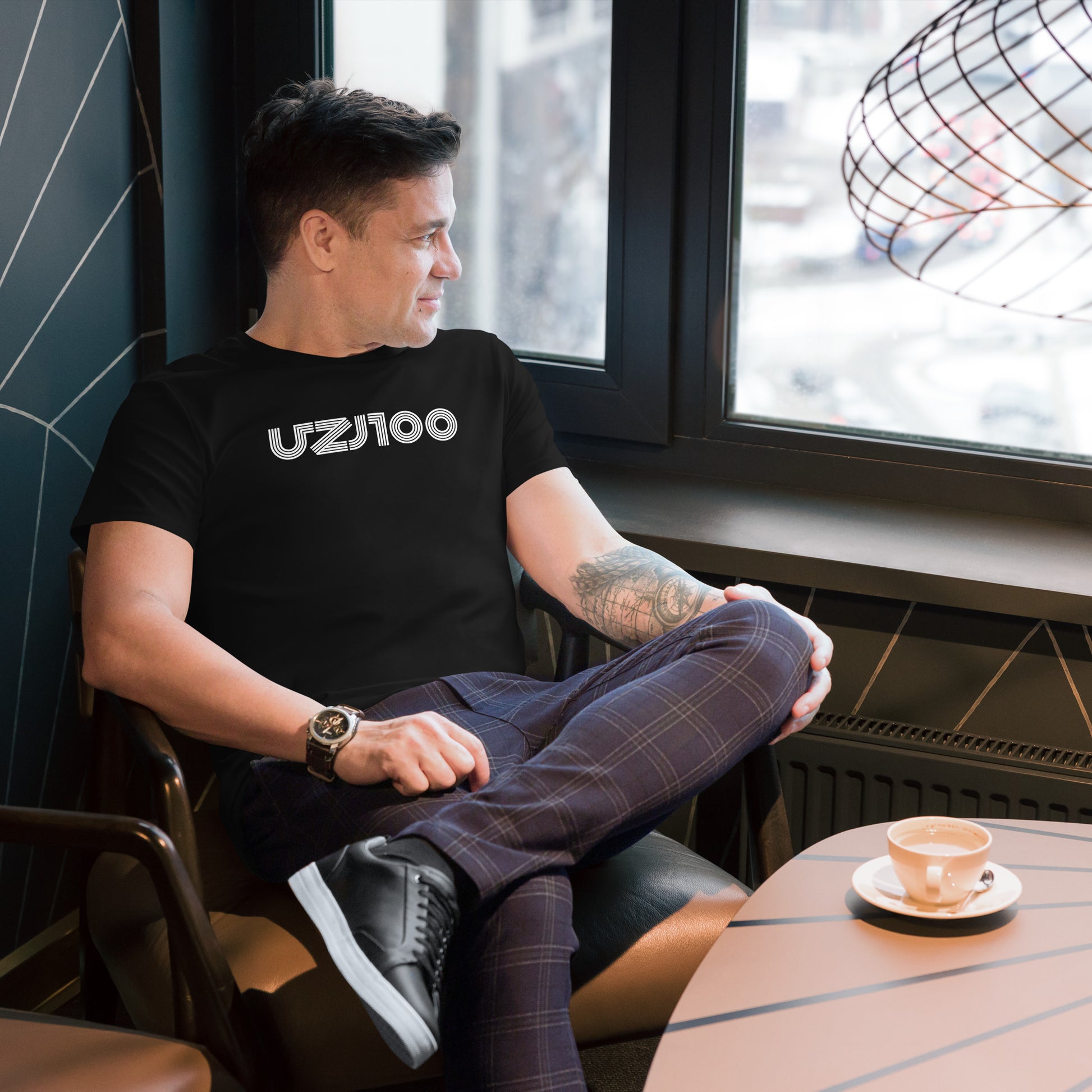 UZJ100 - LOGO - Men's premium cotton t-shirt - Merch-Mkt