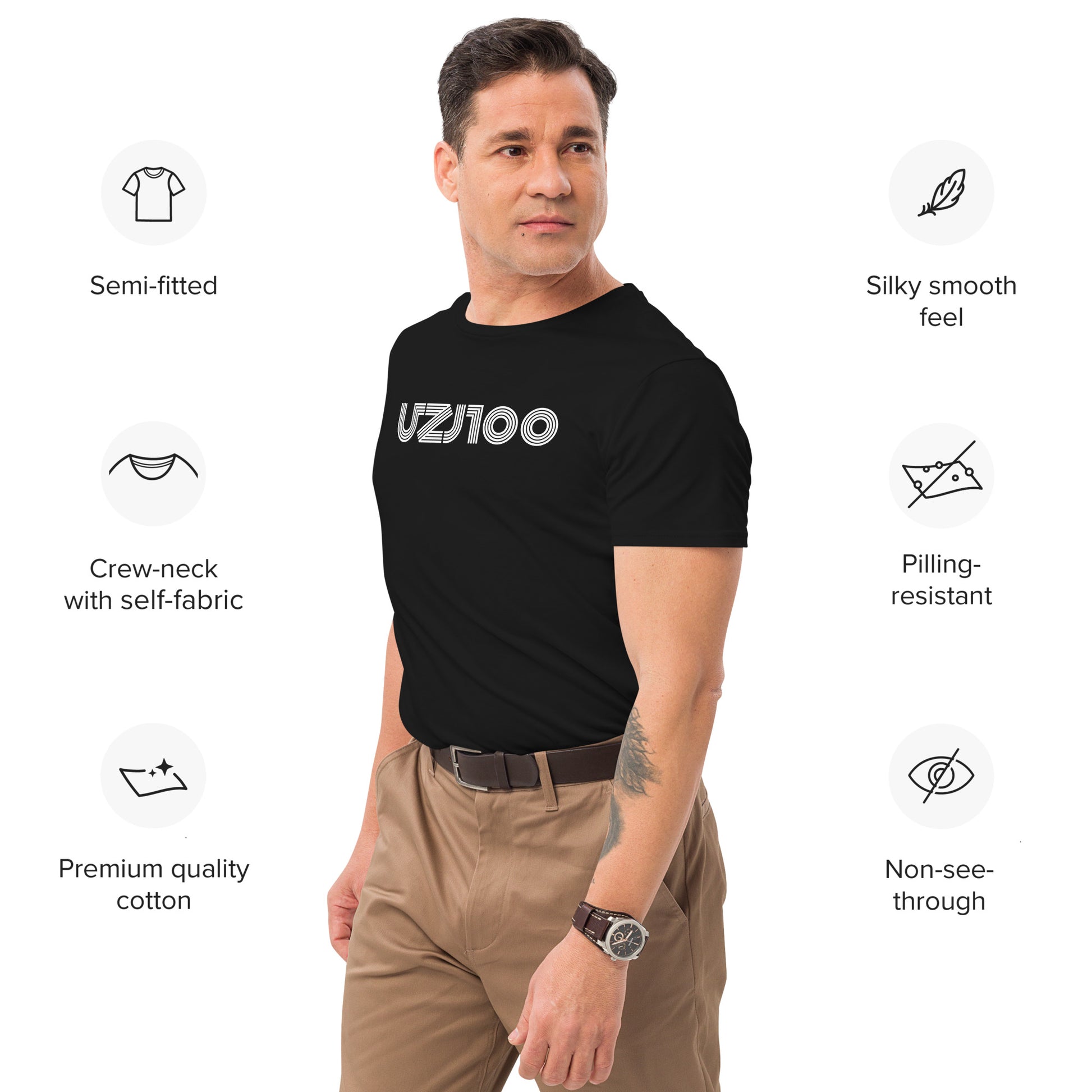 UZJ100 - LOGO - Men's premium cotton t-shirt - Merch-Mkt