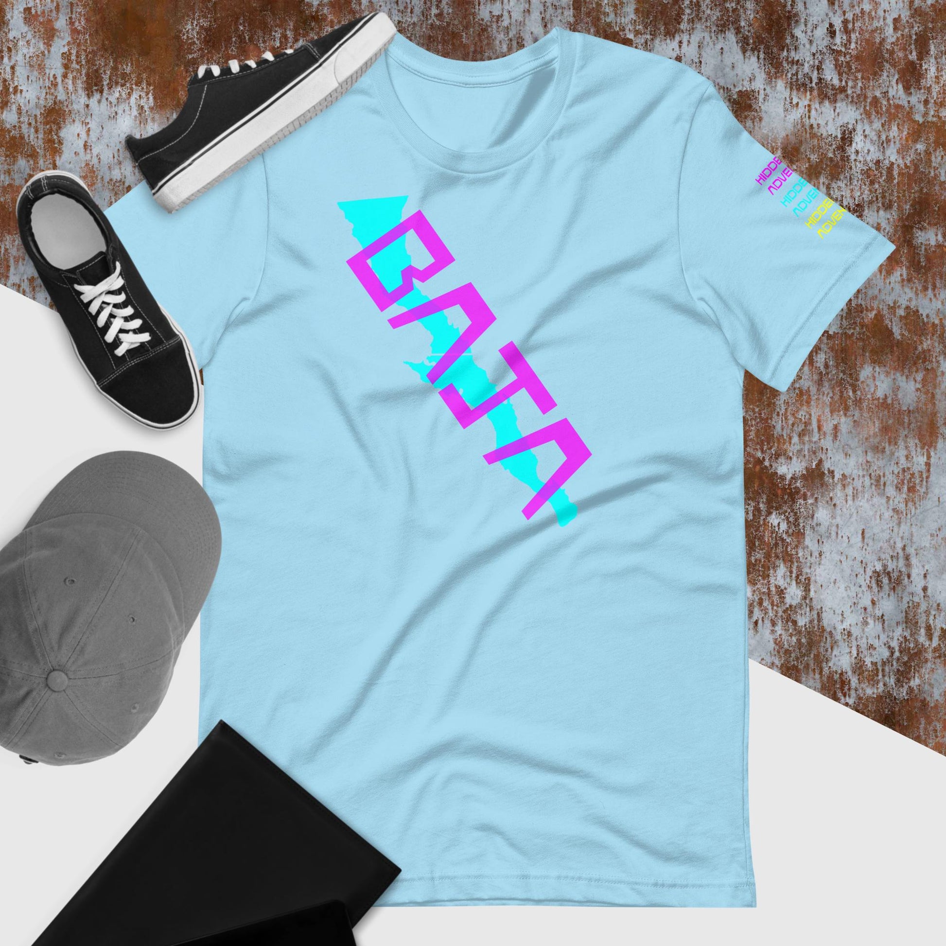 Hidden West - Baja - Neon - Cyan - Unisex t-shirt - Merch-Mkt