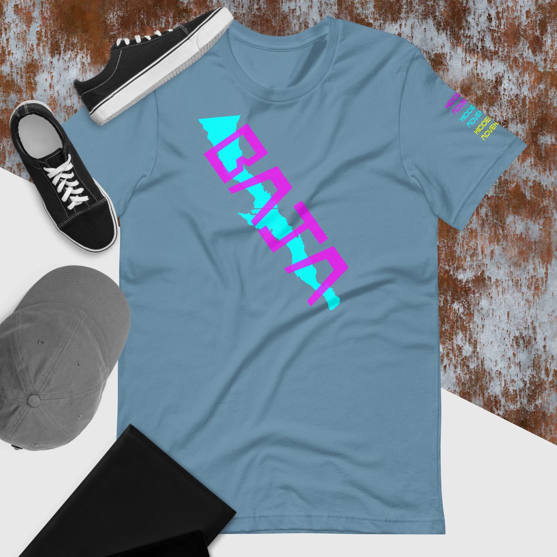 Hidden West - Baja - Neon - Cyan - Unisex t-shirt - Merch-Mkt