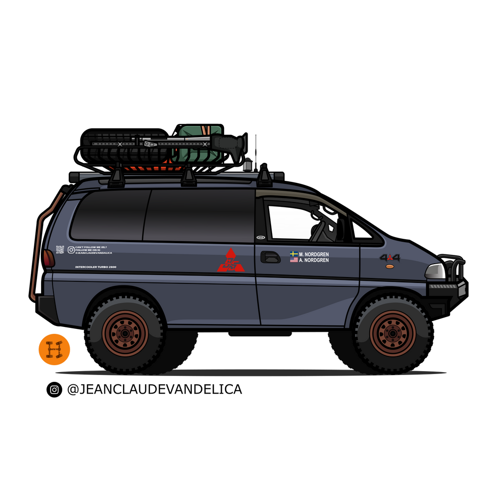 Heritage Rigs - Custom Rig Illustration - Merch-Mkt