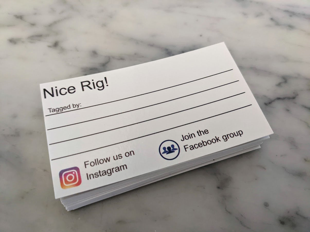 UZJ100 - "Nice Rig" Window Cards - Merch-Mkt