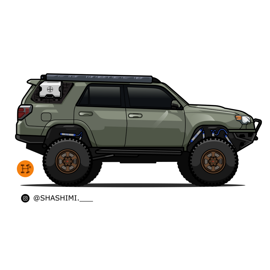 Heritage Rigs - Custom Rig Illustration - Merch-Mkt