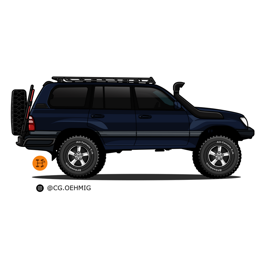 Heritage Rigs - Custom Rig Illustration - Merch-Mkt